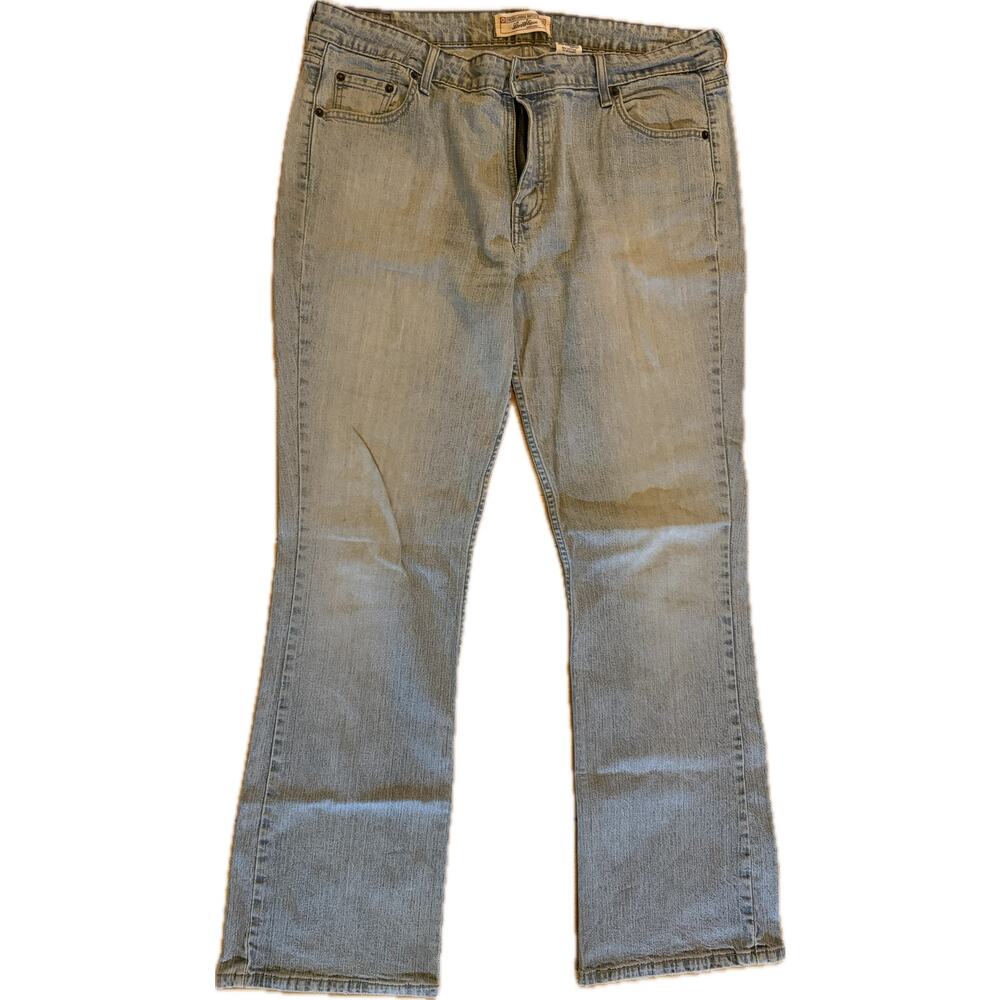 Levi Strauss Signature Jeans Juniors Size 17 Blue Light Wash Low Rise